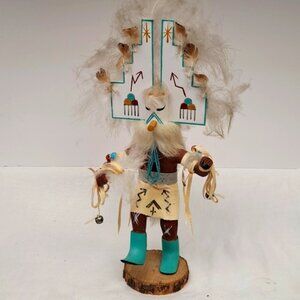 Vintage Kachina Doll "White Cloud" 2004 signed S.V Young